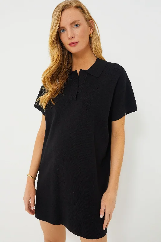 Black Channing Polo Mini Dress