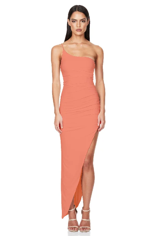 ARIA ONE SHOULDER MAXI DRESS